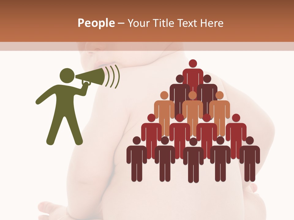 Blond Human Closeup PowerPoint Template