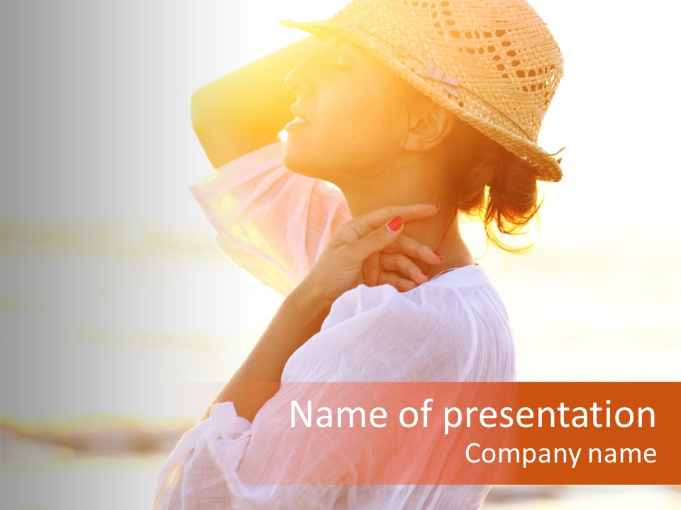 Evening  Person PowerPoint Template