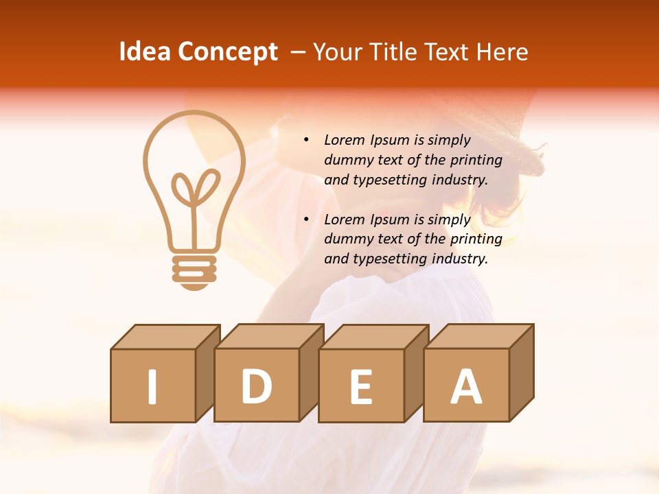 Evening  Person PowerPoint Template