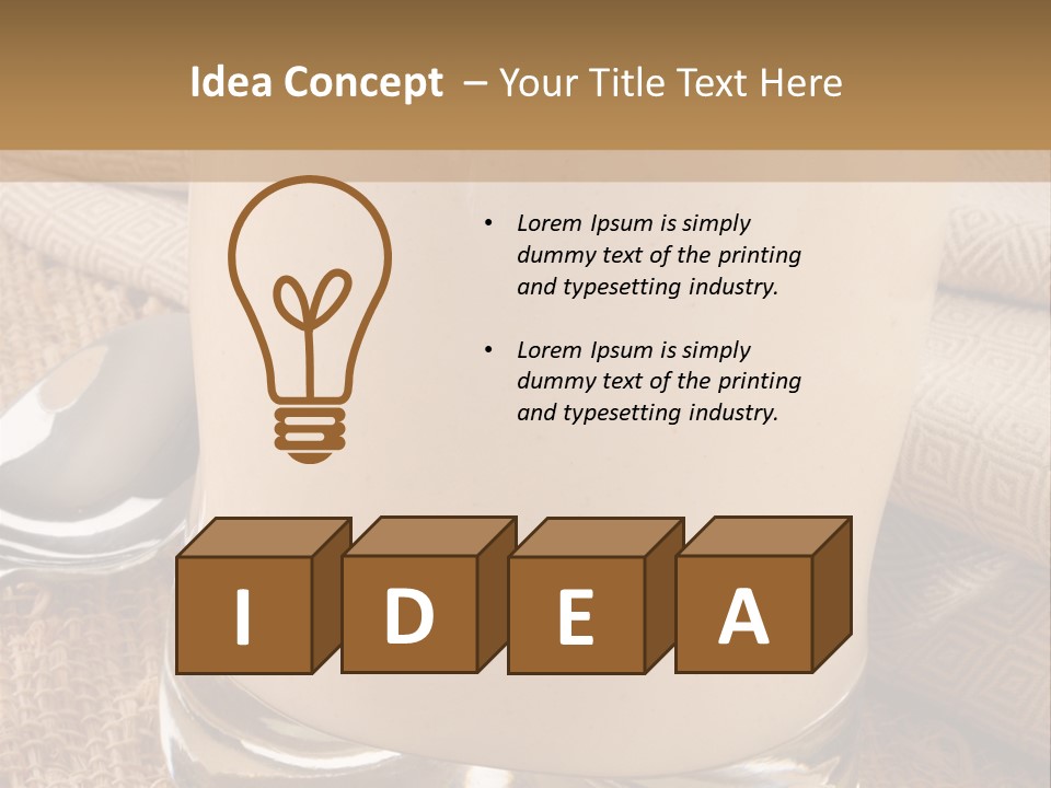 Shell Butter Slice PowerPoint Template