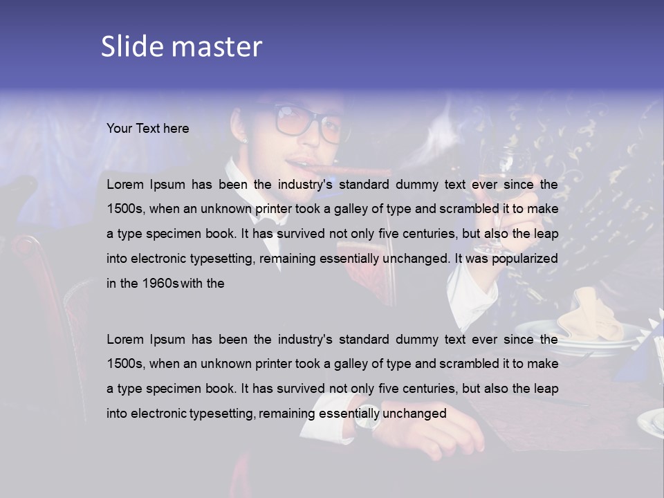Wedding Handsome Beverage PowerPoint Template