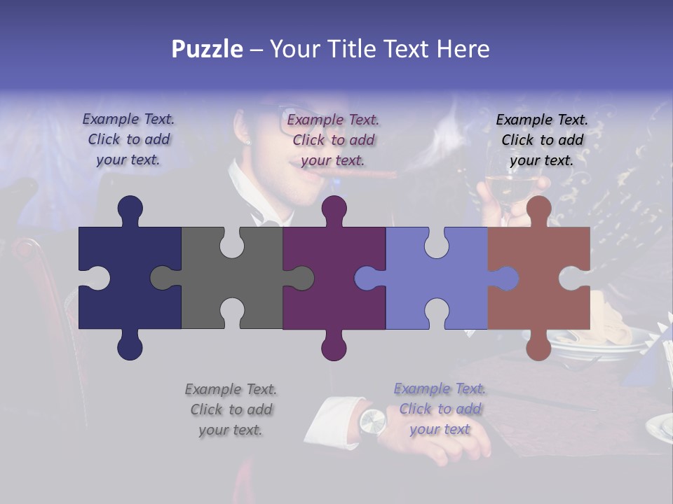 Wedding Handsome Beverage PowerPoint Template