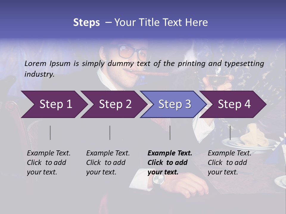 Wedding Handsome Beverage PowerPoint Template