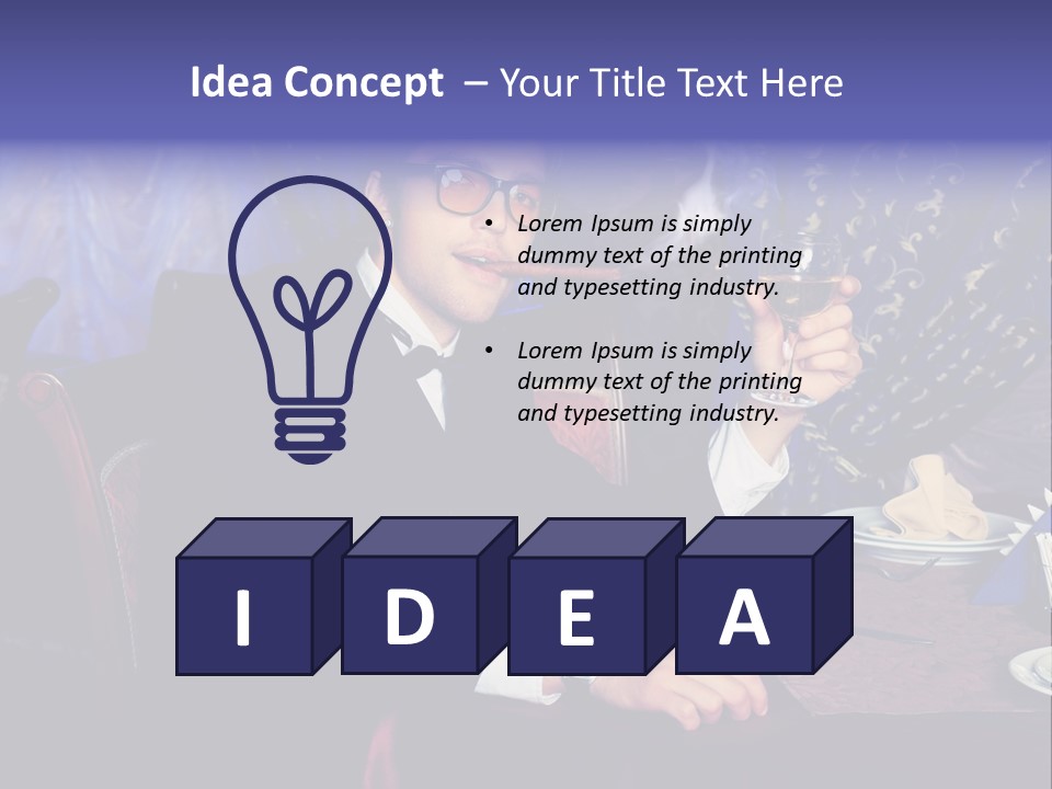 Wedding Handsome Beverage PowerPoint Template