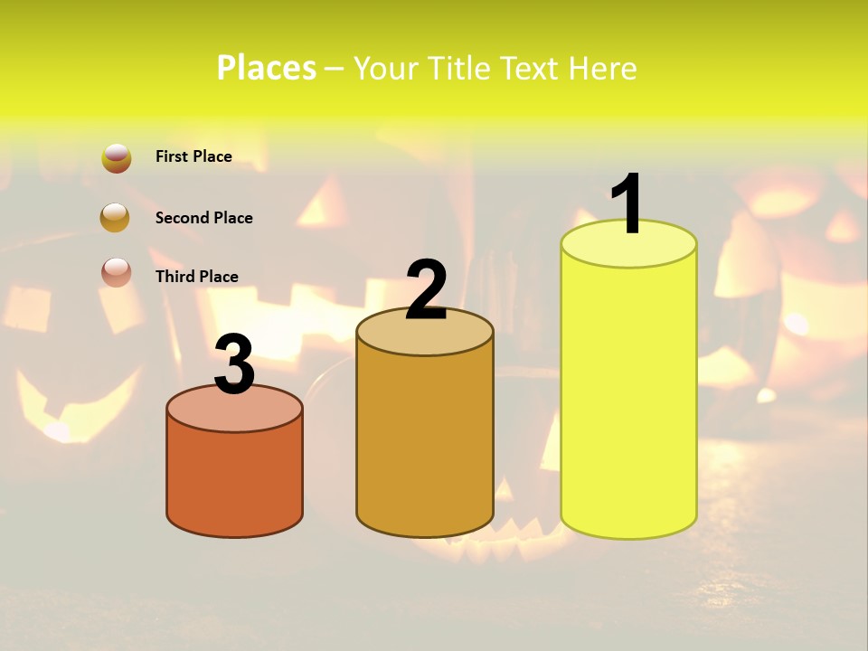 Celebration Macro Pumpkin PowerPoint Template