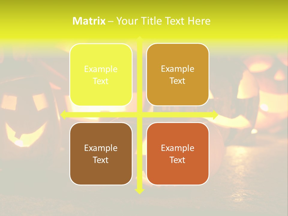 Celebration Macro Pumpkin PowerPoint Template