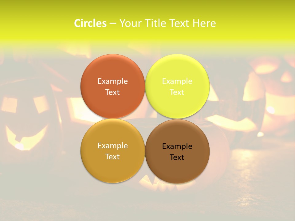 Celebration Macro Pumpkin PowerPoint Template