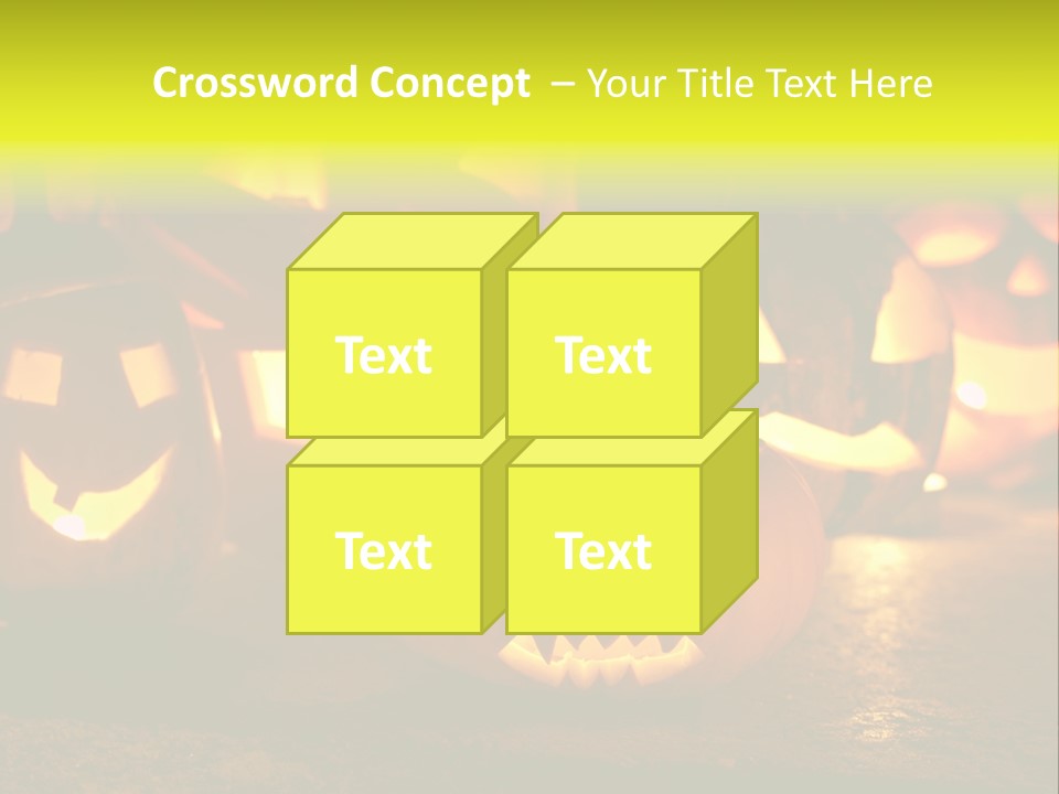 Celebration Macro Pumpkin PowerPoint Template