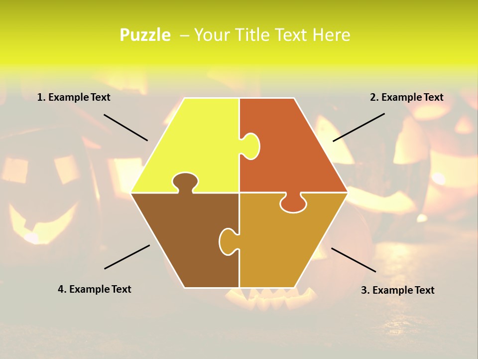 Celebration Macro Pumpkin PowerPoint Template