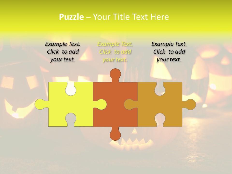 Celebration Macro Pumpkin PowerPoint Template