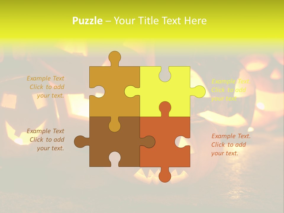 Celebration Macro Pumpkin PowerPoint Template