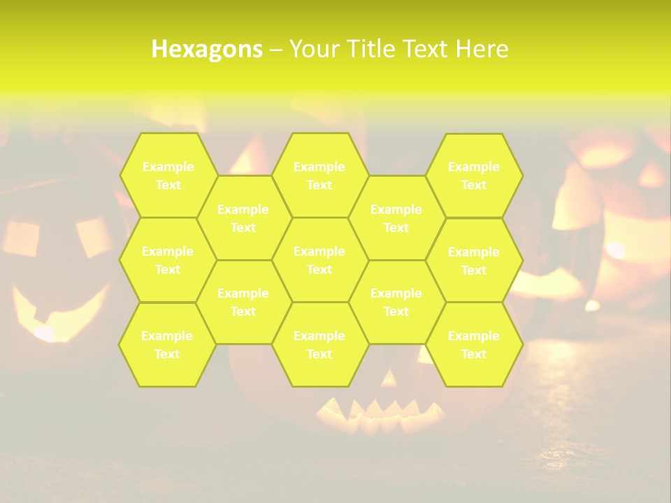 Celebration Macro Pumpkin PowerPoint Template