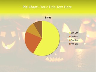 Celebration Macro Pumpkin PowerPoint Template