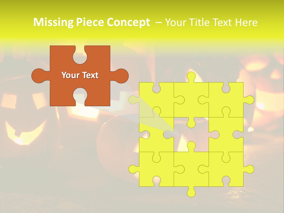 Celebration Macro Pumpkin PowerPoint Template