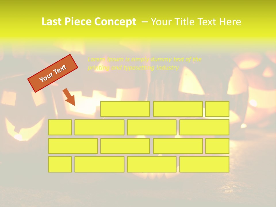 Celebration Macro Pumpkin PowerPoint Template