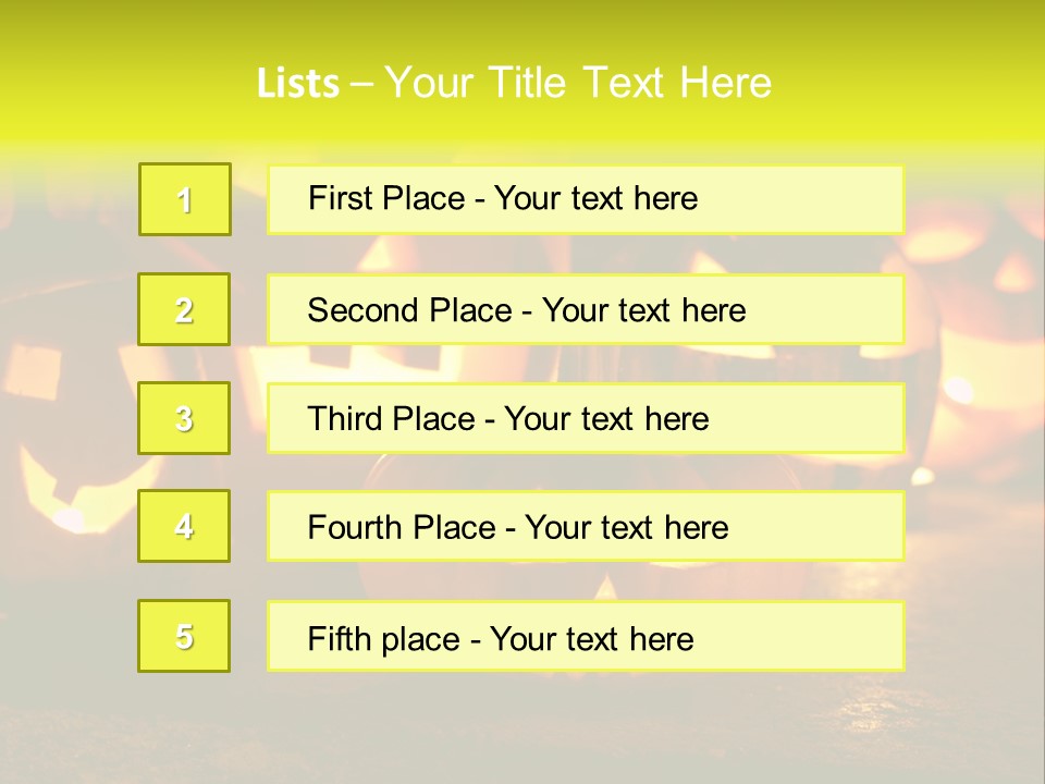 Celebration Macro Pumpkin PowerPoint Template