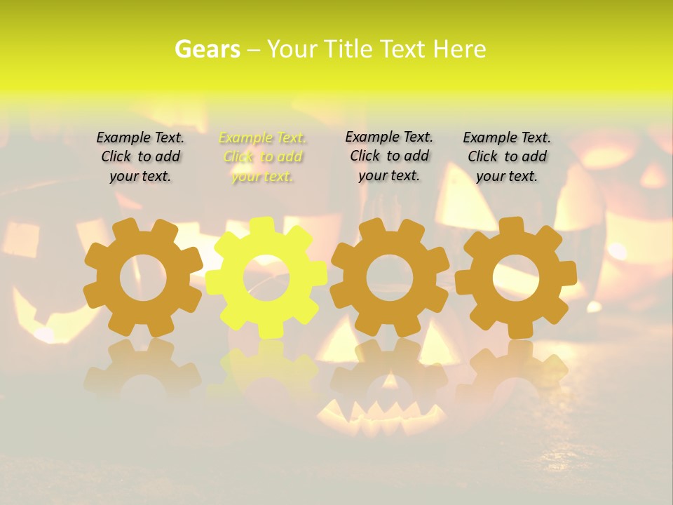 Celebration Macro Pumpkin PowerPoint Template
