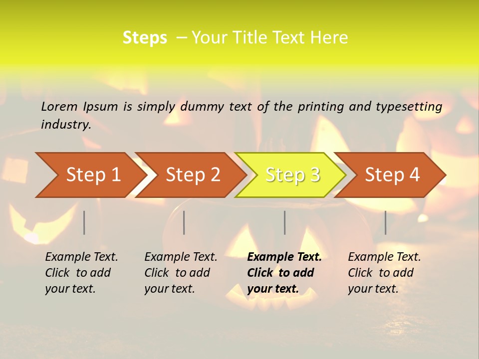 Celebration Macro Pumpkin PowerPoint Template