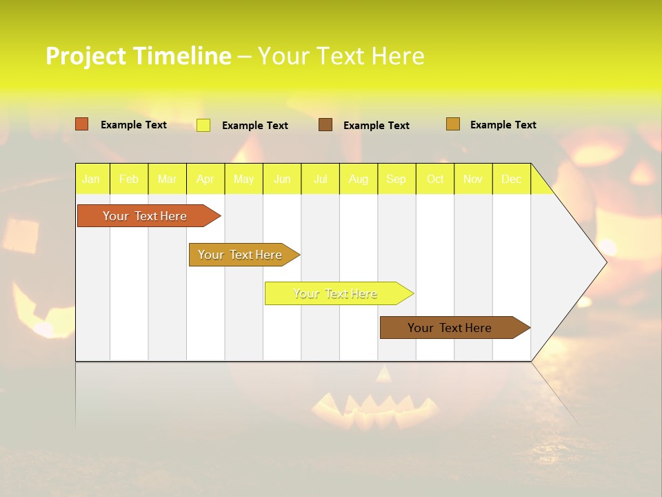 Celebration Macro Pumpkin PowerPoint Template