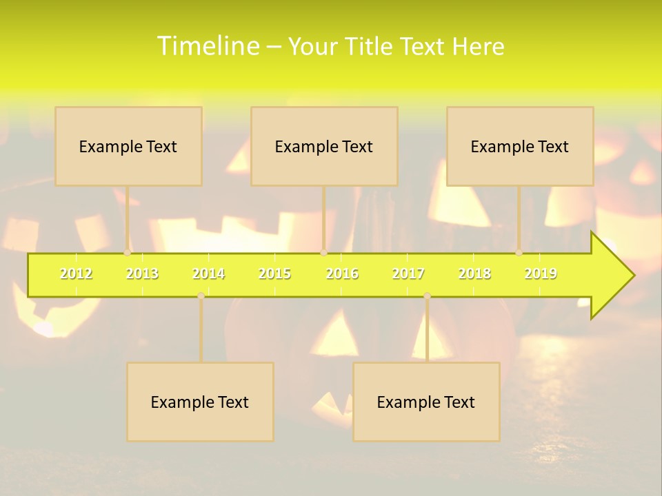 Celebration Macro Pumpkin PowerPoint Template