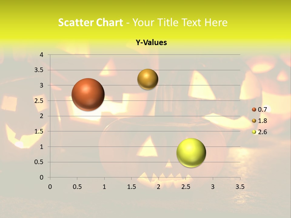 Celebration Macro Pumpkin PowerPoint Template