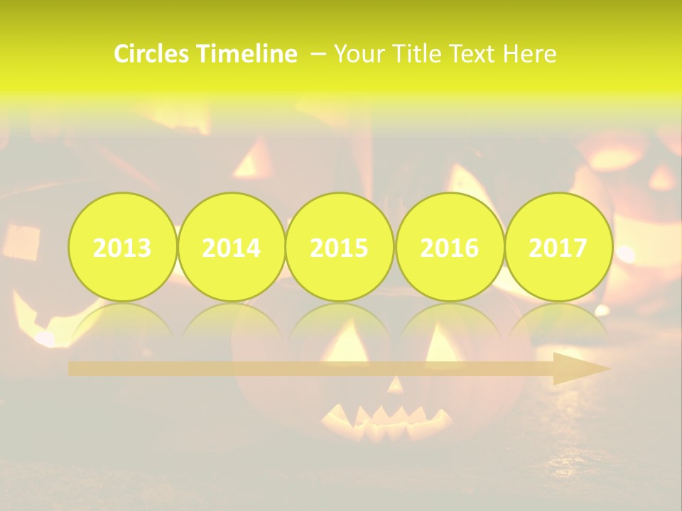 Celebration Macro Pumpkin PowerPoint Template