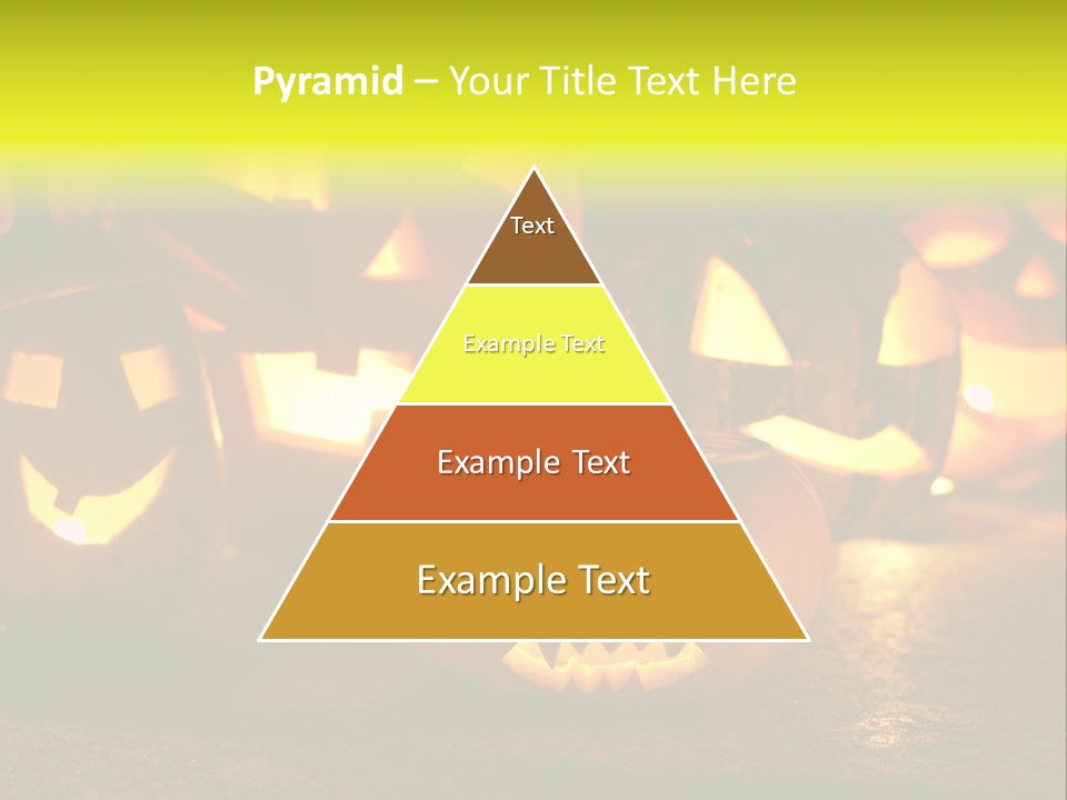 Celebration Macro Pumpkin PowerPoint Template