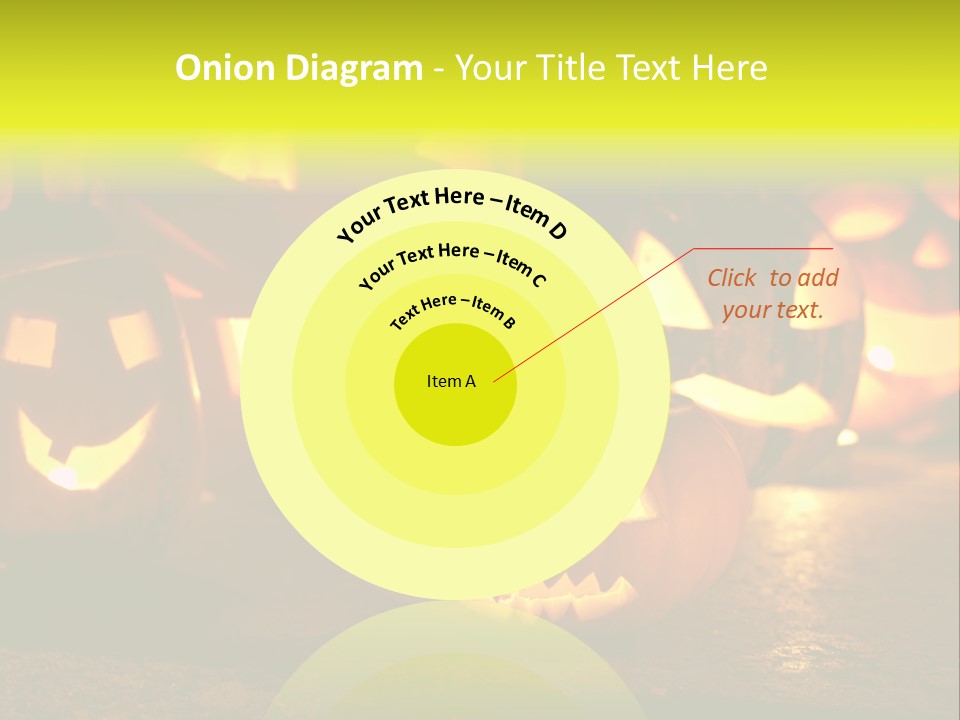 Celebration Macro Pumpkin PowerPoint Template