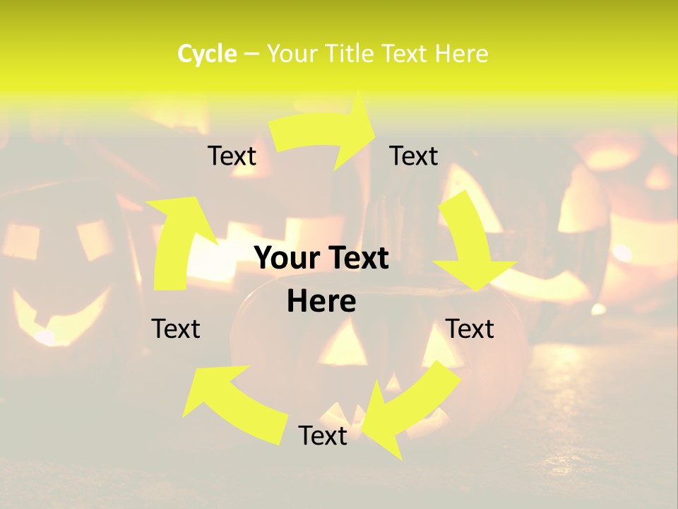 Celebration Macro Pumpkin PowerPoint Template