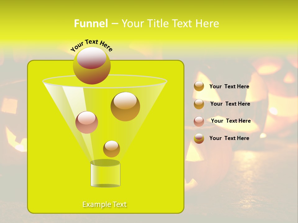 Celebration Macro Pumpkin PowerPoint Template