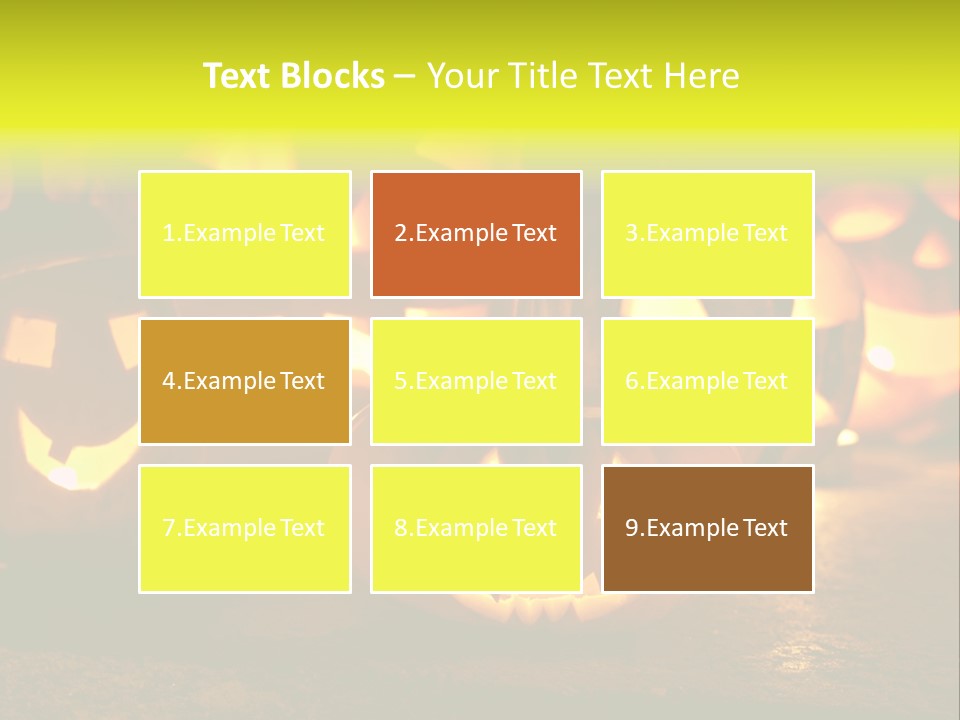 Celebration Macro Pumpkin PowerPoint Template