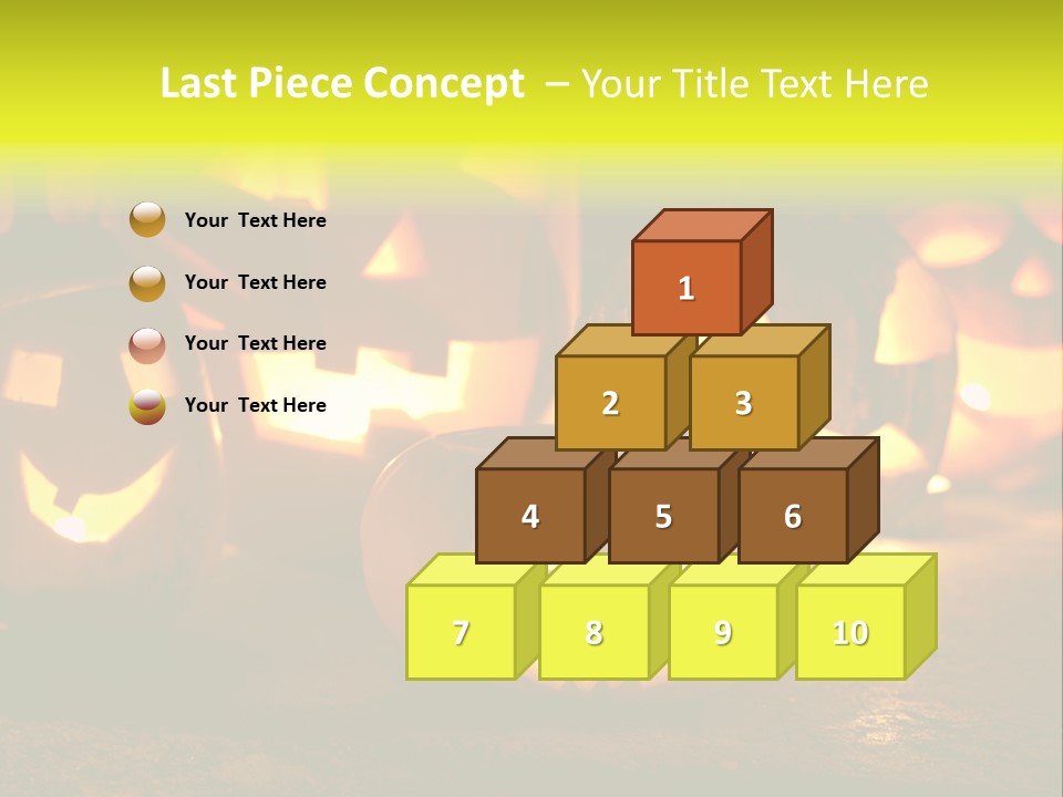 Celebration Macro Pumpkin PowerPoint Template