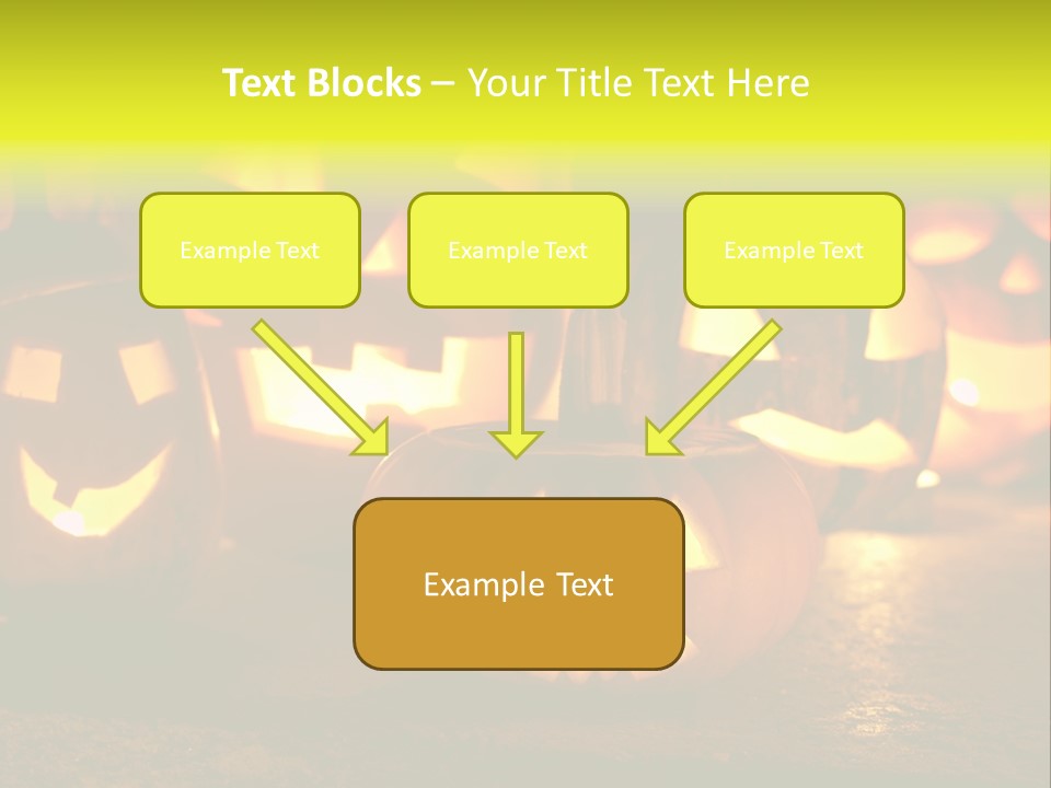 Celebration Macro Pumpkin PowerPoint Template