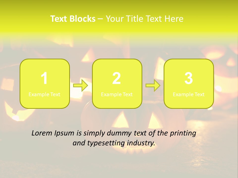Celebration Macro Pumpkin PowerPoint Template