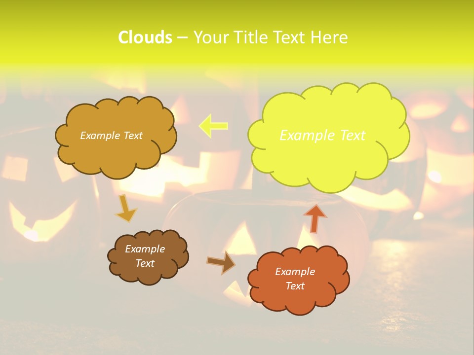 Celebration Macro Pumpkin PowerPoint Template