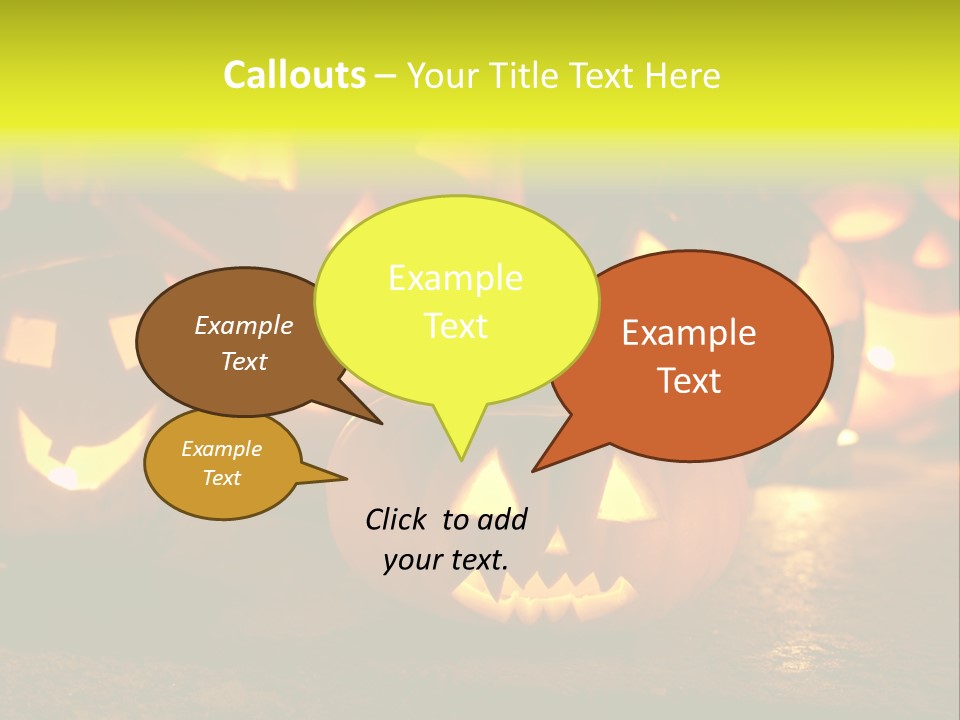 Celebration Macro Pumpkin PowerPoint Template