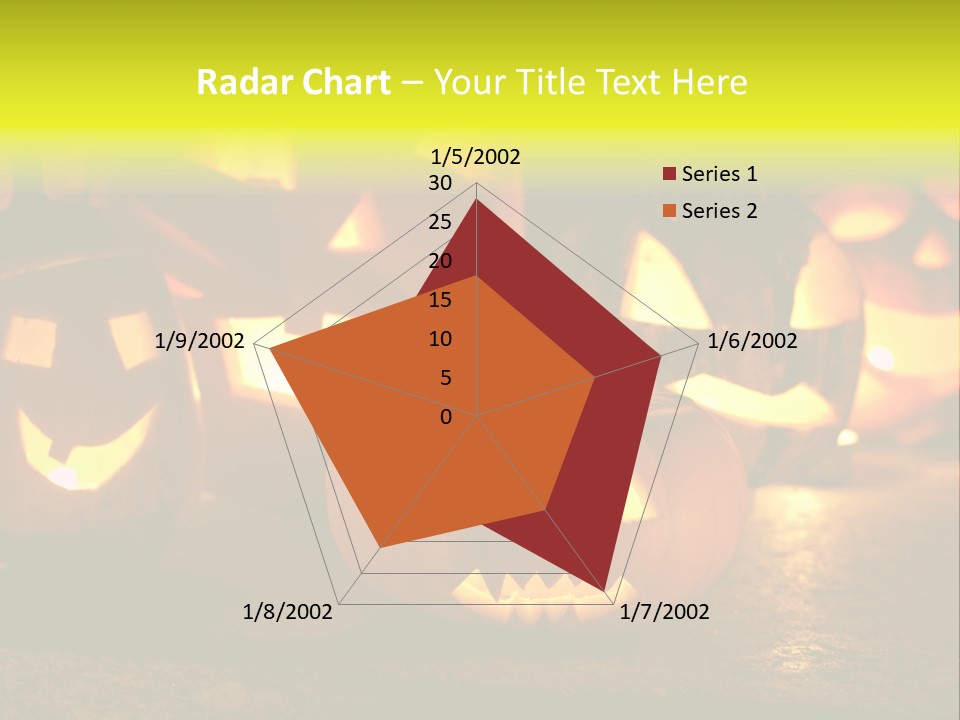 Celebration Macro Pumpkin PowerPoint Template