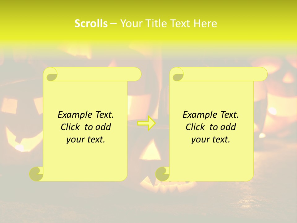 Celebration Macro Pumpkin PowerPoint Template