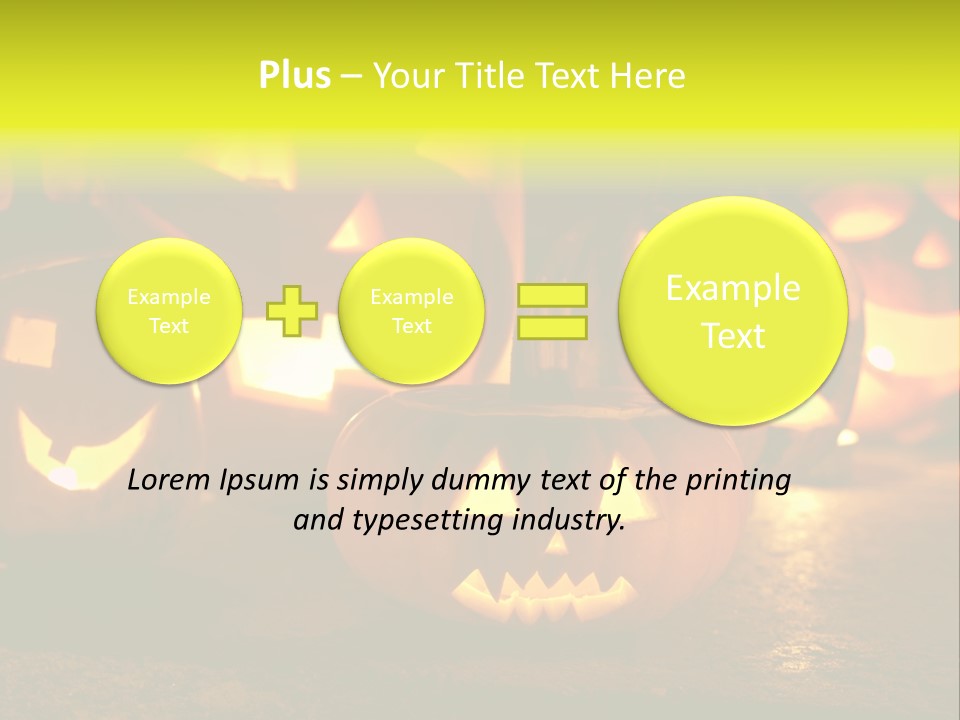 Celebration Macro Pumpkin PowerPoint Template