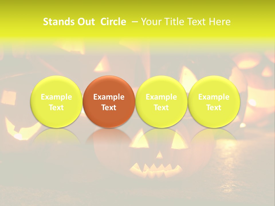 Celebration Macro Pumpkin PowerPoint Template
