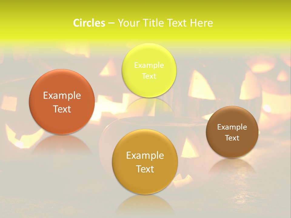 Celebration Macro Pumpkin PowerPoint Template