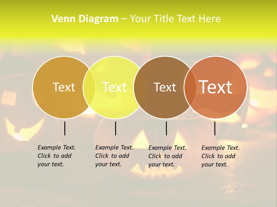 Celebration Macro Pumpkin PowerPoint Template