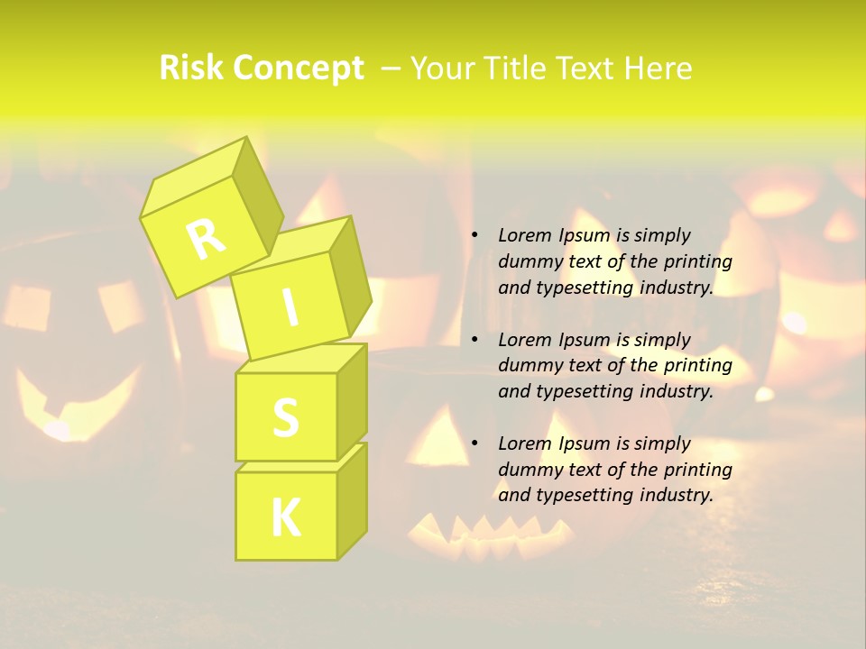 Celebration Macro Pumpkin PowerPoint Template