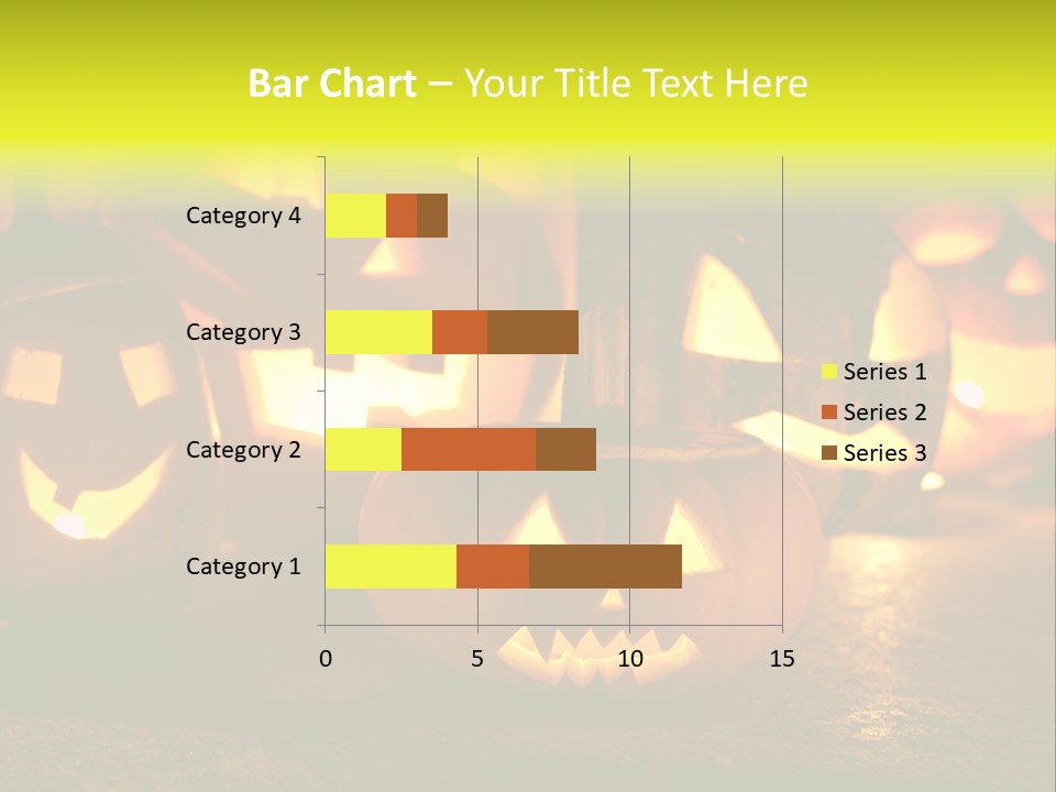Celebration Macro Pumpkin PowerPoint Template