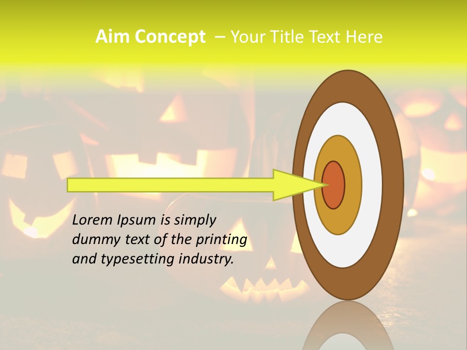 Celebration Macro Pumpkin PowerPoint Template