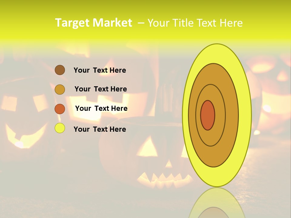 Celebration Macro Pumpkin PowerPoint Template