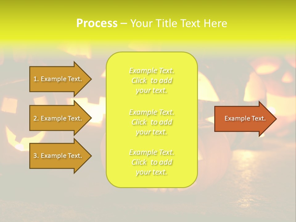 Celebration Macro Pumpkin PowerPoint Template