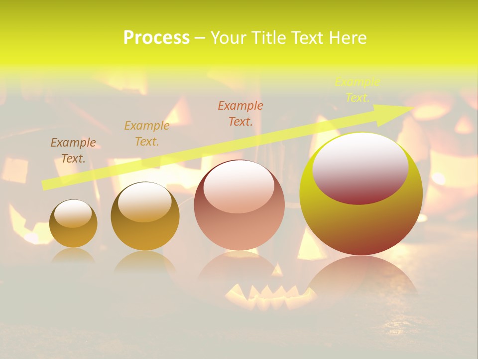Celebration Macro Pumpkin PowerPoint Template