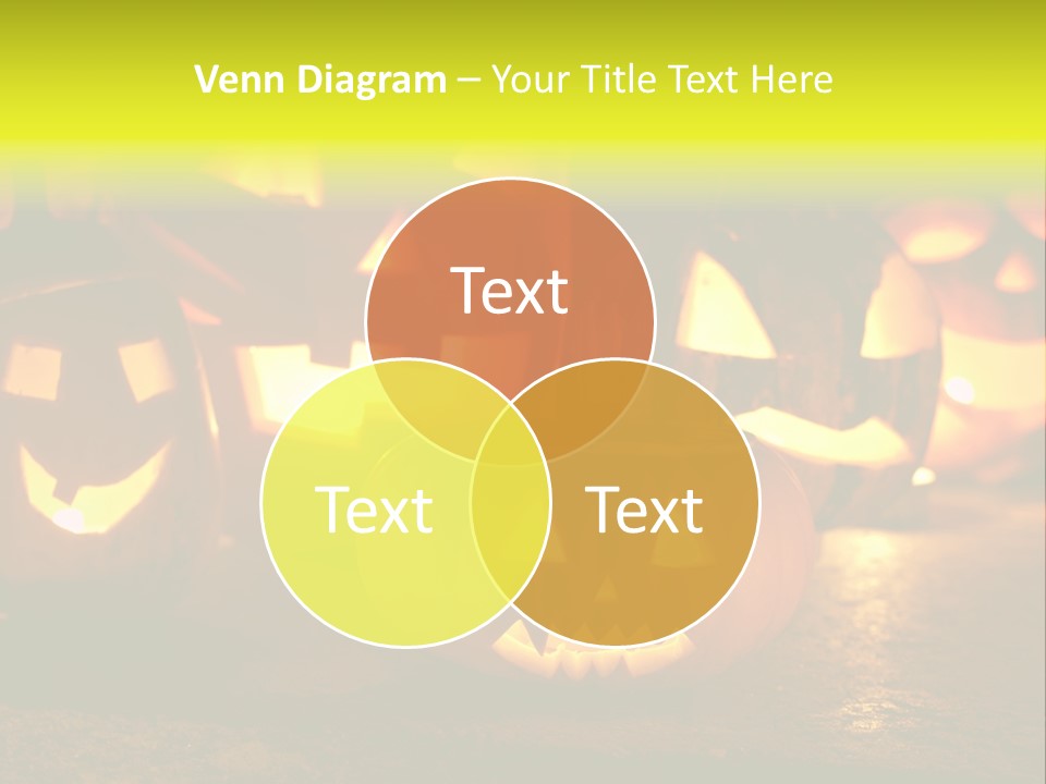 Celebration Macro Pumpkin PowerPoint Template