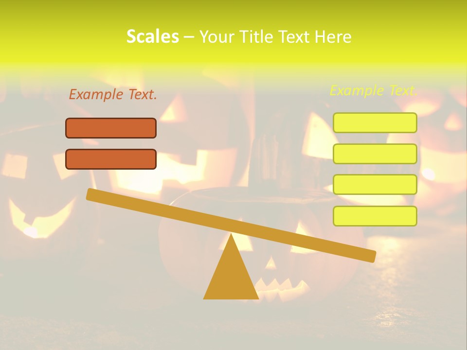 Celebration Macro Pumpkin PowerPoint Template